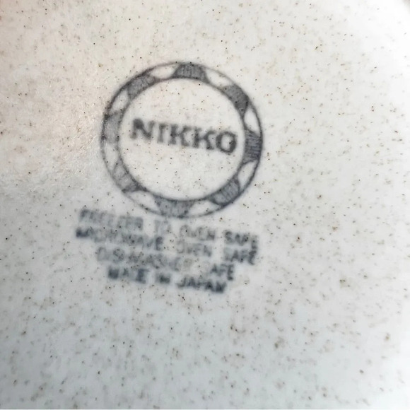 Nikko Ceramics Japanese Cream and‎ Sugar 80s Floral Cottagecore Pottery Fairykei - Picture 3 of 11